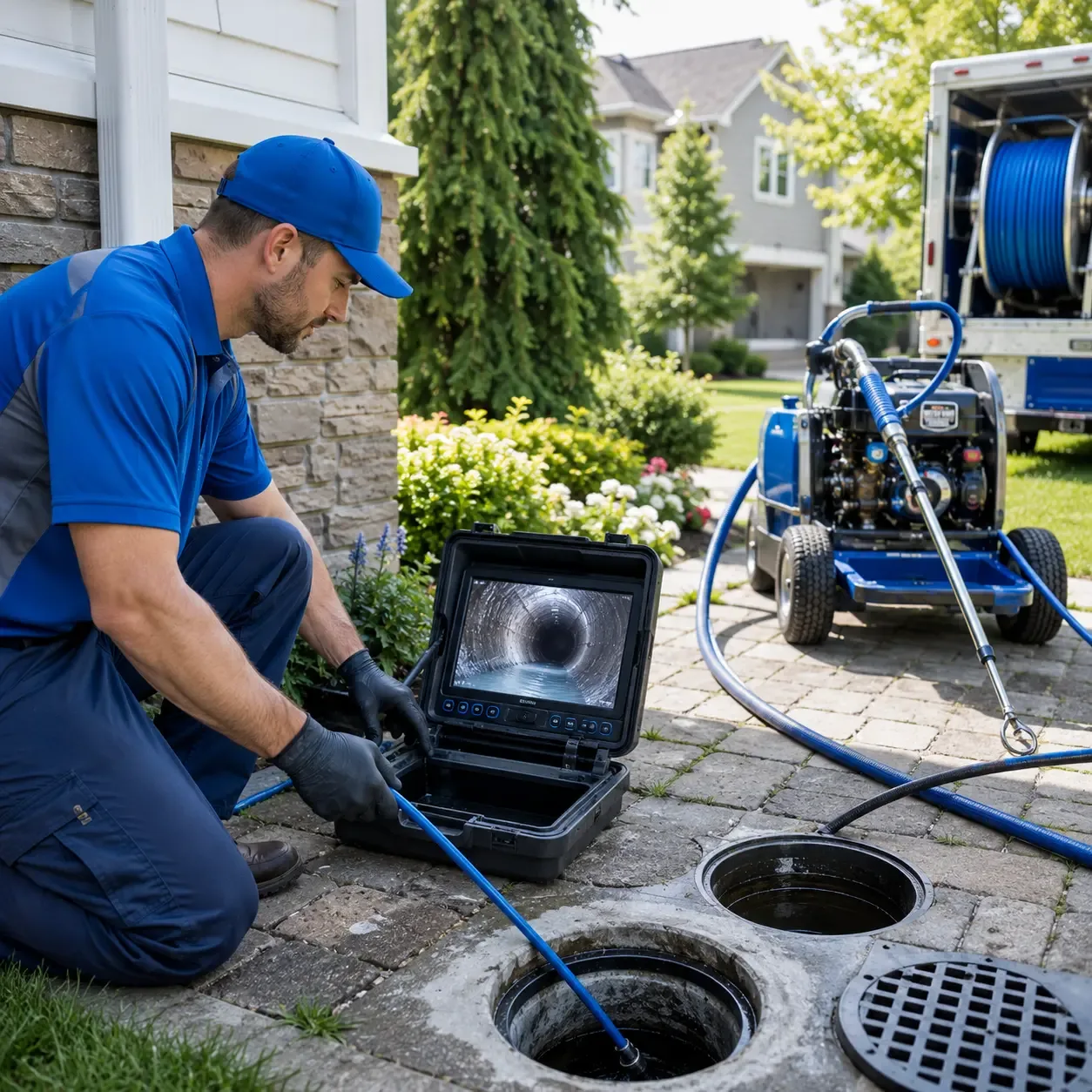 Outdoor drain cleaning professionals serving Greenville, IN